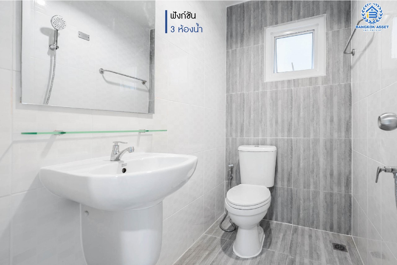 บ้านมือสองตกแต่งใหม่ ม.เศรณีวิลล่า บางใหญ่-กาญจนาภิเษก (บ้านกล้วย-ไทรน้อย) พร้อมทุกการเข้าอยู่ เนื้อที่ 50 ตร.ว. ฟังก์ชันพร้อม 3 ห้องนอน 3 ห้องน้ำ จอดรถได้ 2 คัน บนทำเลคุณภาพ! เชื่อมต่อ ถ.กาญจนาภิเษก ใกล้เซ็นทรัลเวสต์เกต และ รถไฟฟ้า "สถานีคลองบางไผ่"